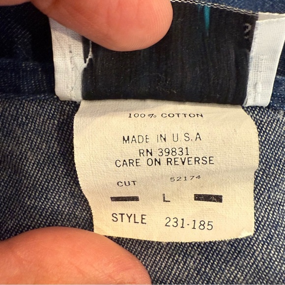 Vintage Jean Midi Dress Women’s Large Blue Jumper Pockets Buttons Cottagecore 90 - Picture 11 of 11